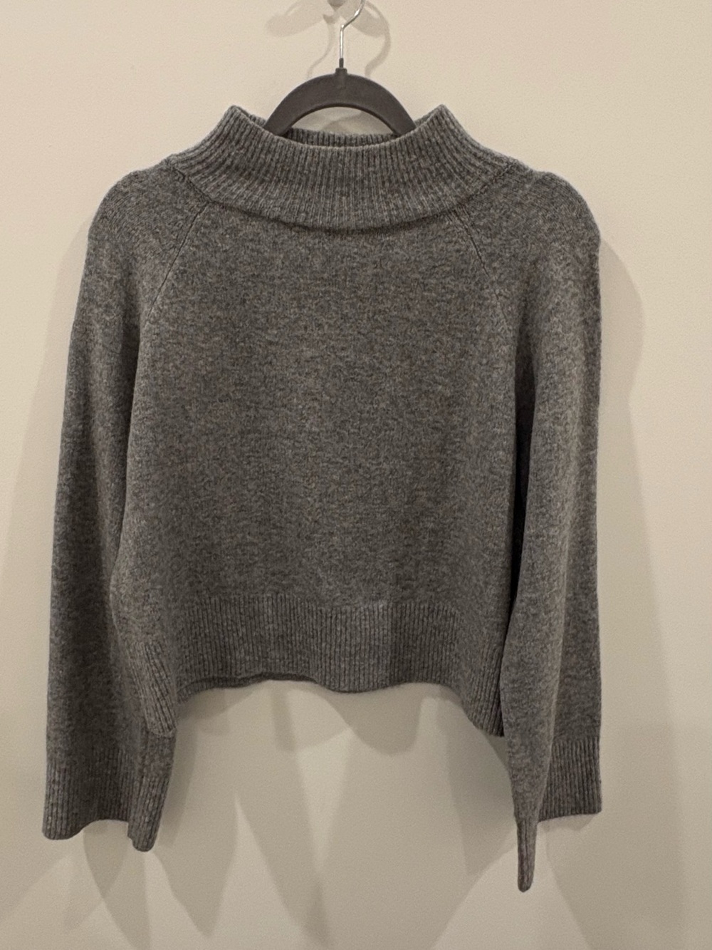 Soft Knit Grey Turtleneck Sweater